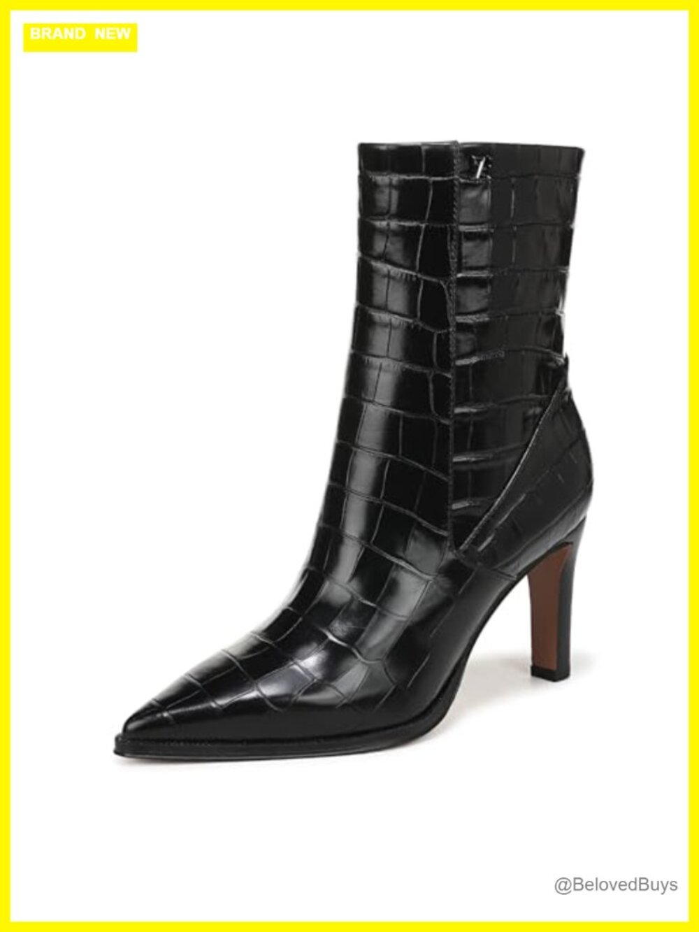 Leather Pointed Toe Dress Bootie Stiletto Heel Ankle Boot